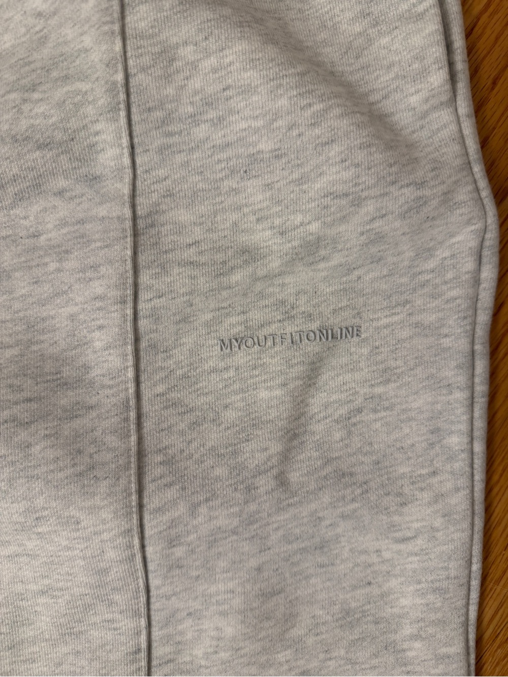 Wide-Leg Drawstring Sweatpants - Light Gray - Picture 2 of 4